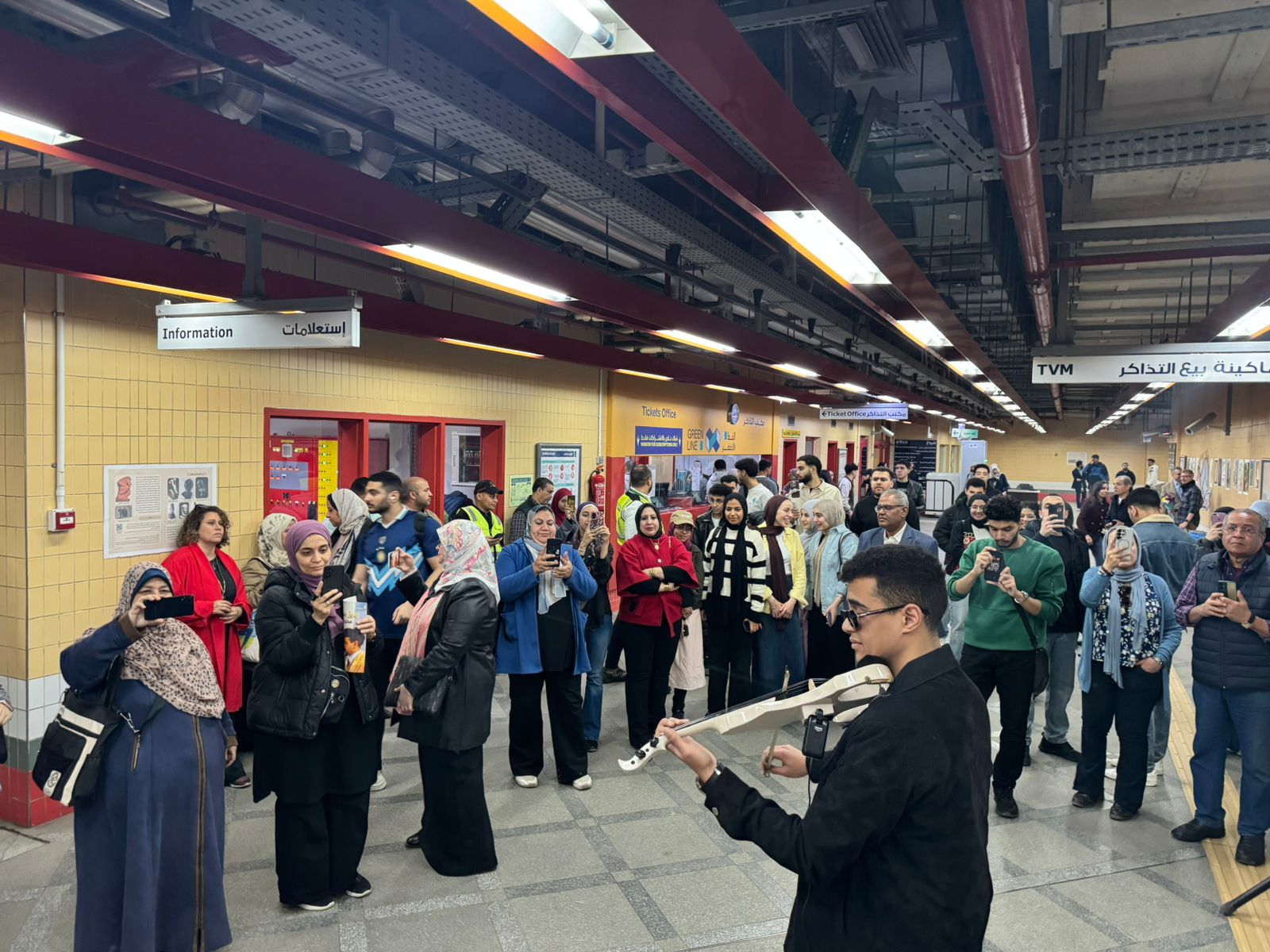 حضور لافت للقومي لثقافة الطفل بين ركاب المترو في ذكري محمود مختار